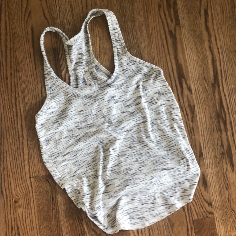 Grey & white tank